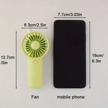 Handheld Portable, Battery-Powered, Strong Fan